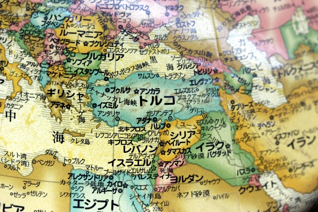 シリア・トルコ周辺の地図